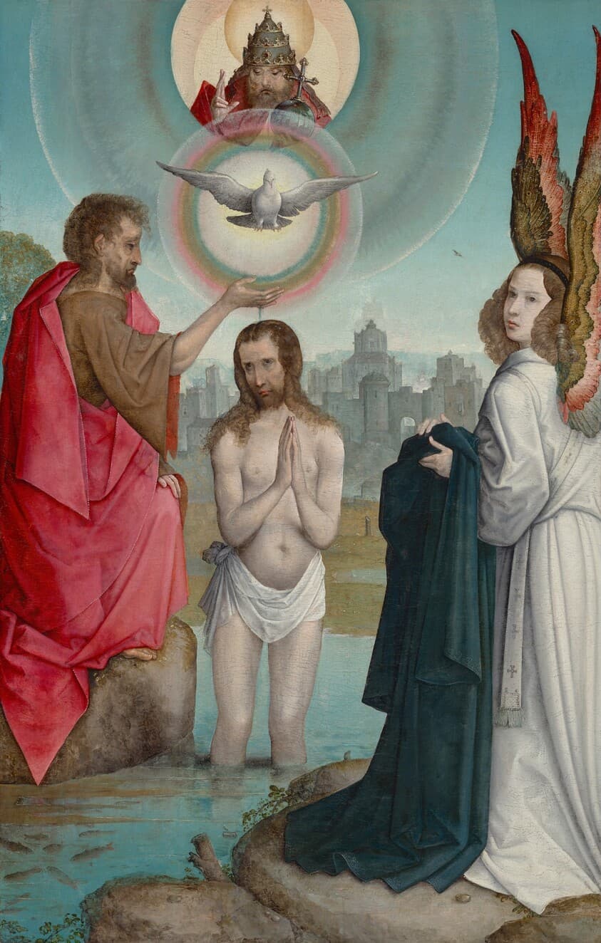 The Baptism of Christ — Juan de Flandes