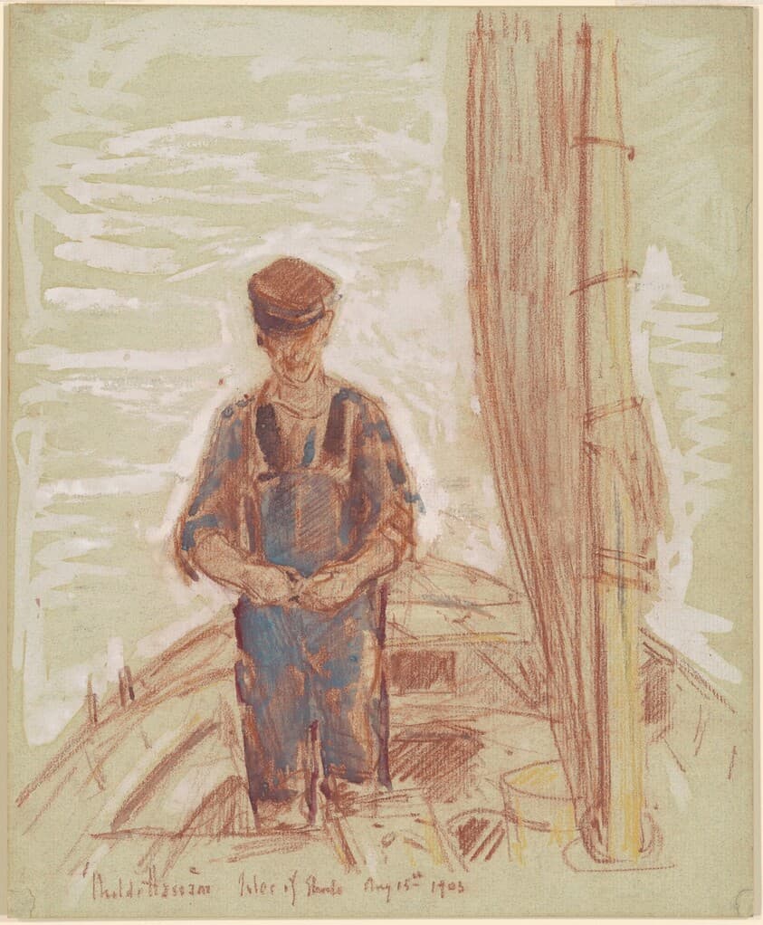 Fisherman, Isle of Shoals — Childe Hassam