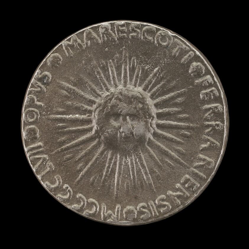 Sunburst with Cherub's Head [reverse] — Antonio Marescotti