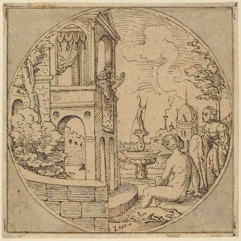 David and Bathsheba — Virgil Solis