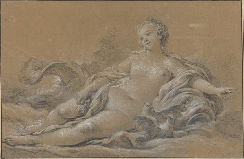 Venus Reclining on a Dolphin — François Boucher