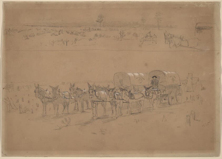 Supply Train — Winslow Homer
