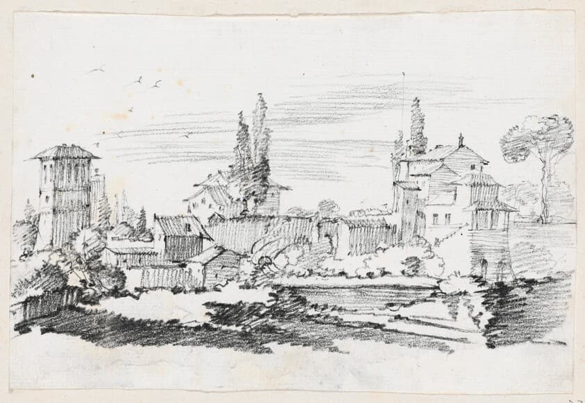 Houses in Italy — Joseph-Marie Vien