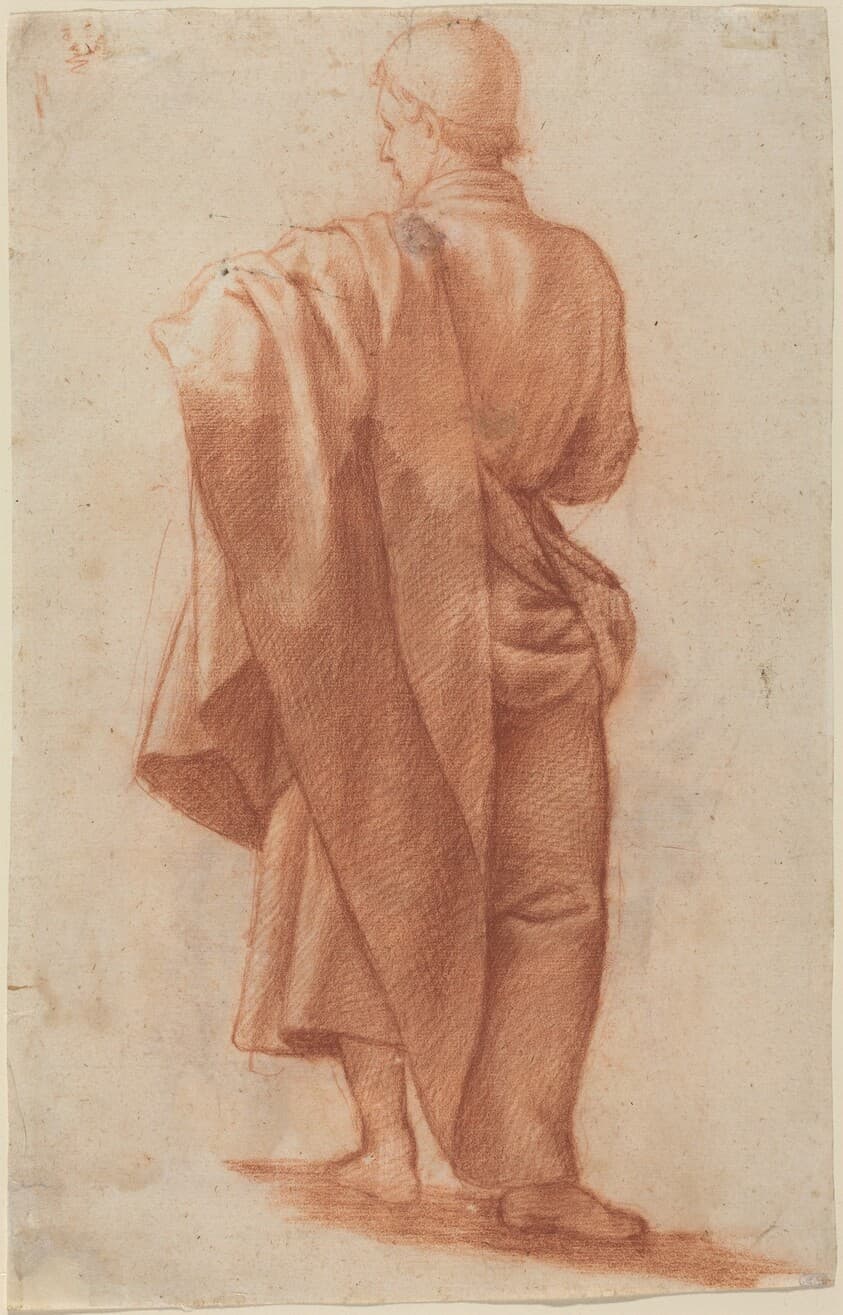 Standing Draped Man [recto] — Jacopo da Empoli