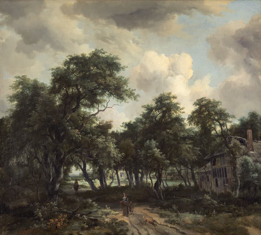Hut among Trees — Meindert Hobbema