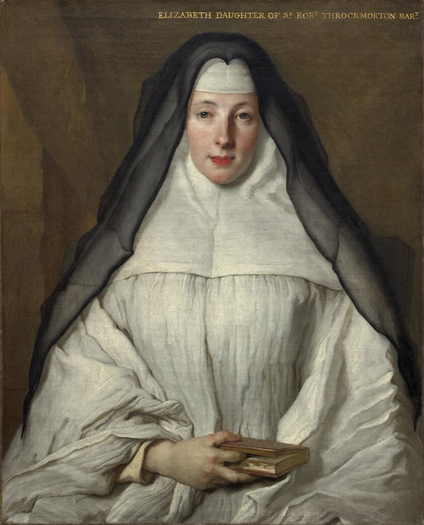 Elizabeth Throckmorton, Canoness of the Order of the Dames Augustines Anglaises — Nicolas de Largillierre