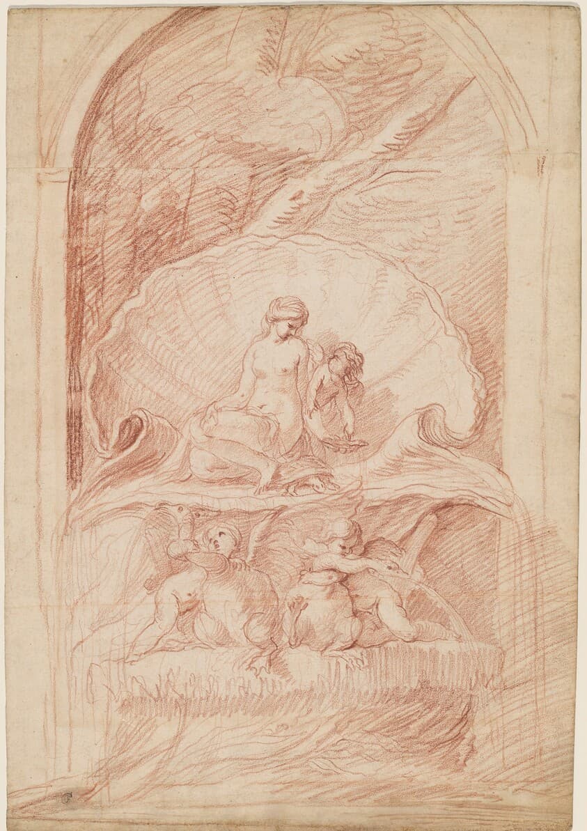 Rocaille Fountain with Venus, Amorini, and Swans — Edme Bouchardon