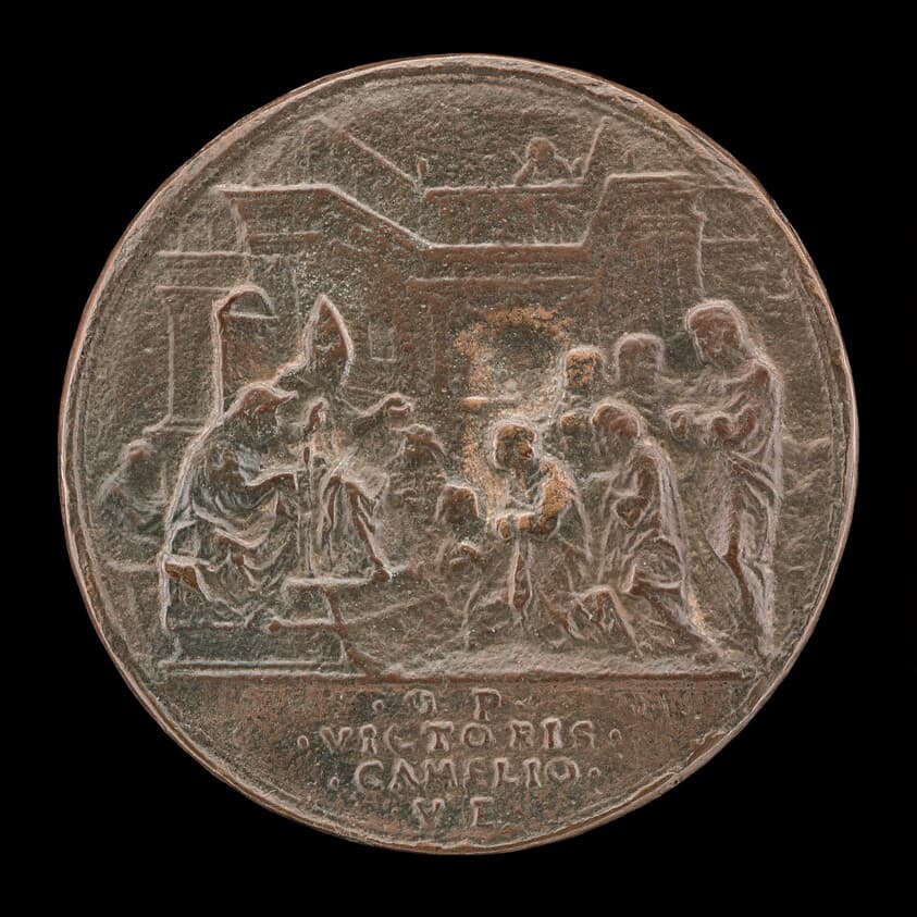 The Pope in Audience [reverse] — Vittore Gambello