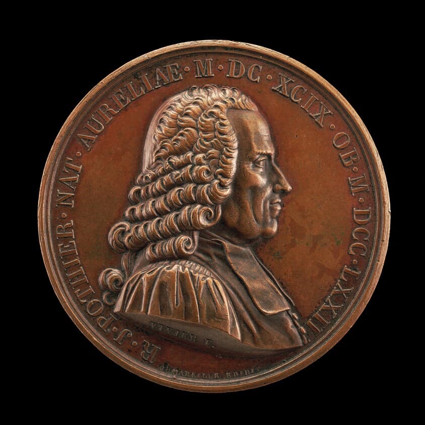 Robert-Joseph Pothier, 1699-1772, Jurist and Professor [obverse] — Mathias-Nicholas-Marie Vivier