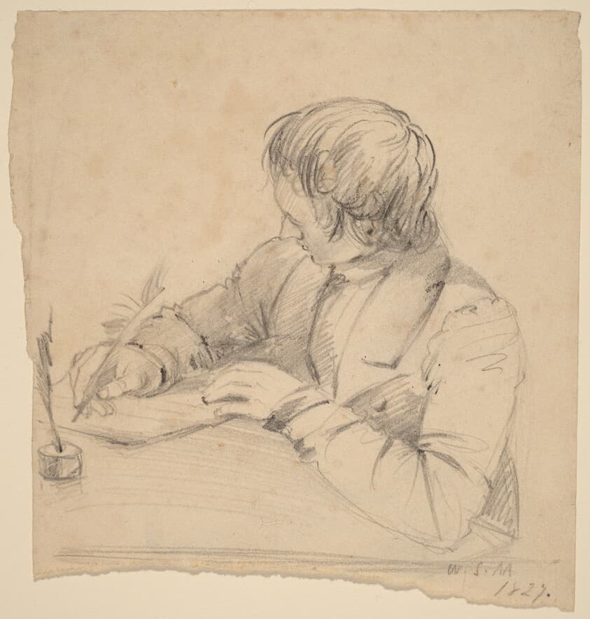 Shepard Alonzo Mount, Age Twenty-Three [recto] — William Sidney Mount