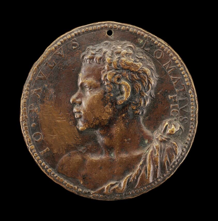 Giovanni Paolo Lomazzo, 1538-1600, Milanese Painter and Theorist [obverse] — Annibale Fontana
