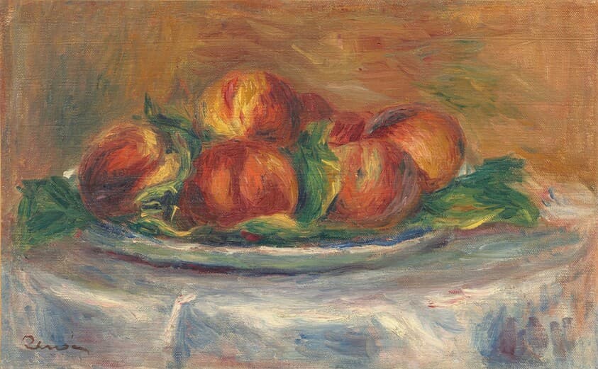 Peaches on a Plate — Auguste Renoir