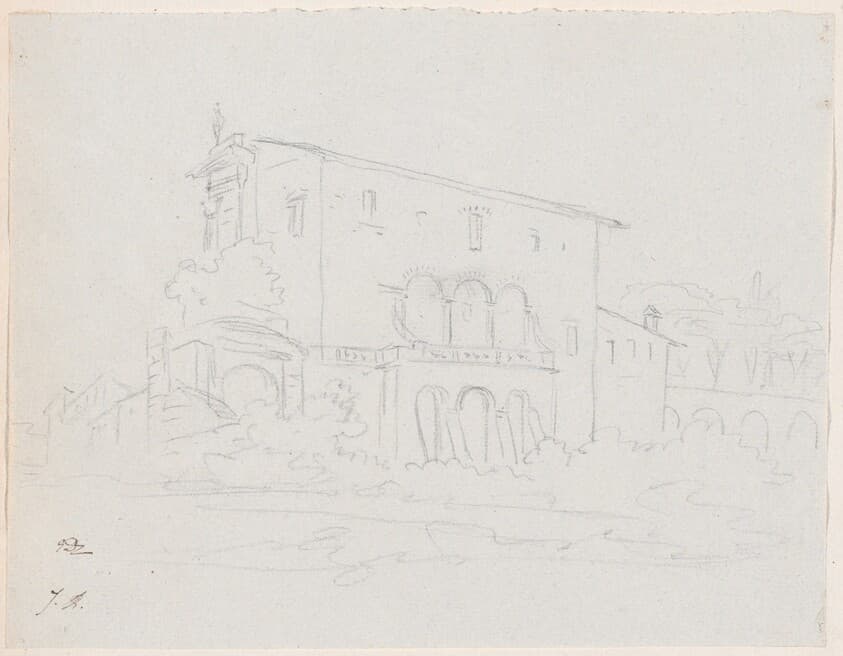 A Roman Church — Jacques-Louis David
