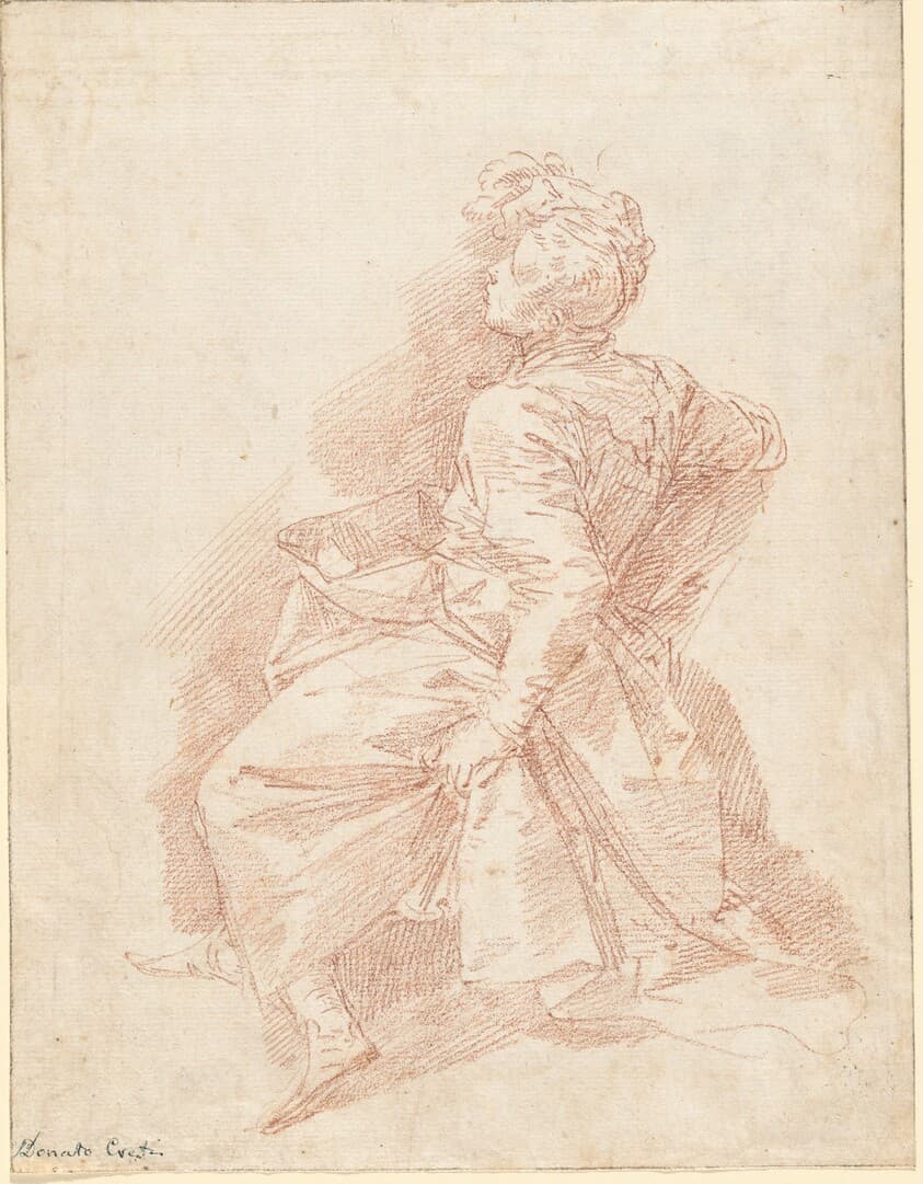 A Seated Man — Donato Creti
