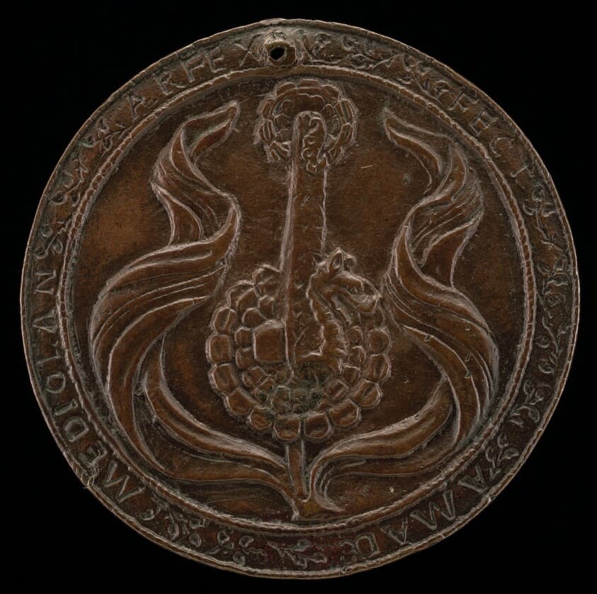 Flower and Door Knocker [reverse] — Amadio da Milano
