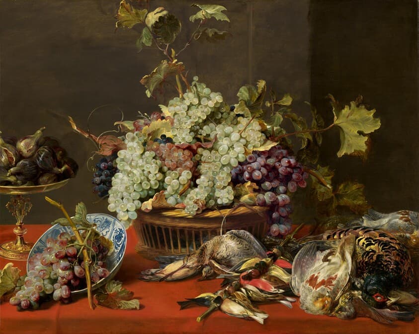 Still Life with Grapes and Game — Frans Snyders