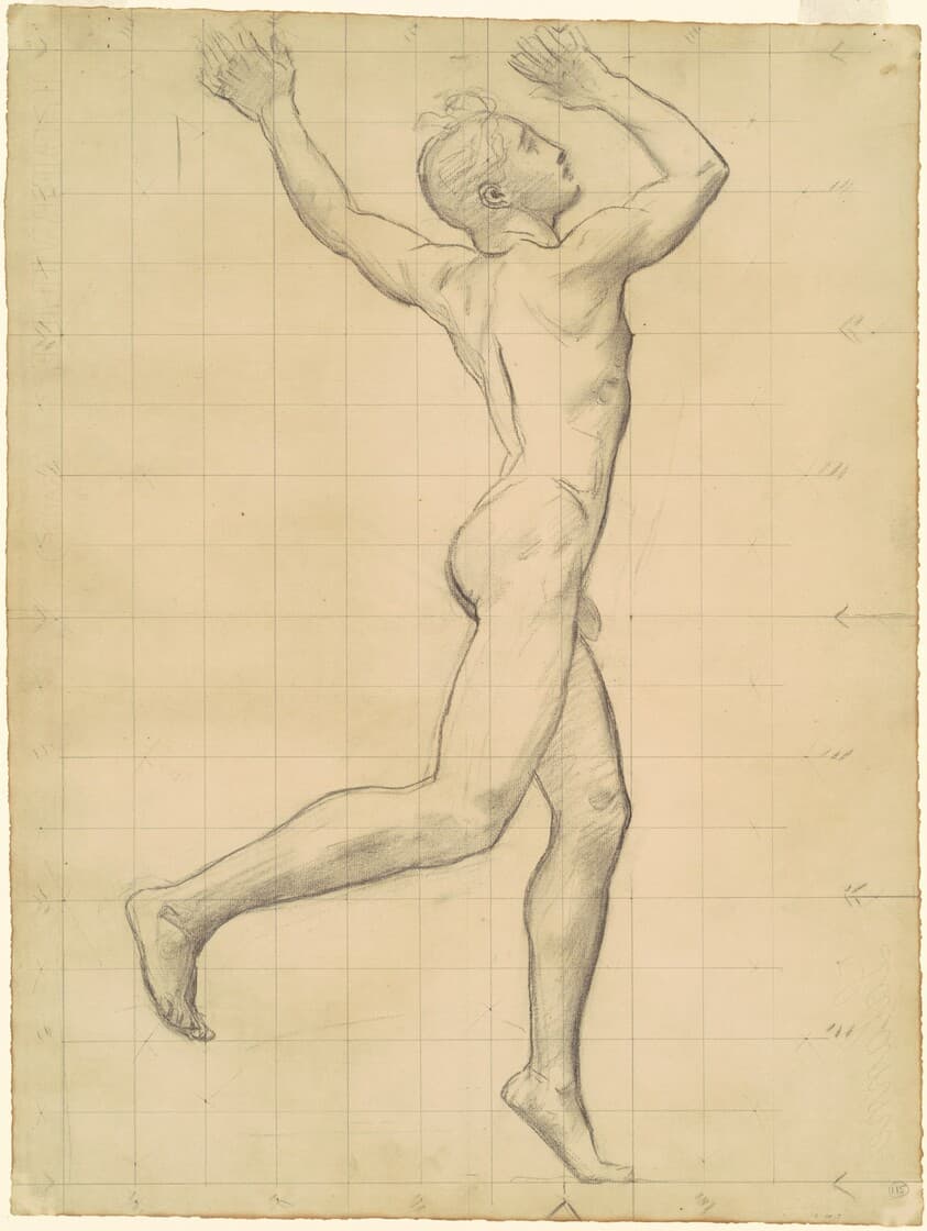Study of Apollo for "Apollo and Daphne" — John Singer Sargent