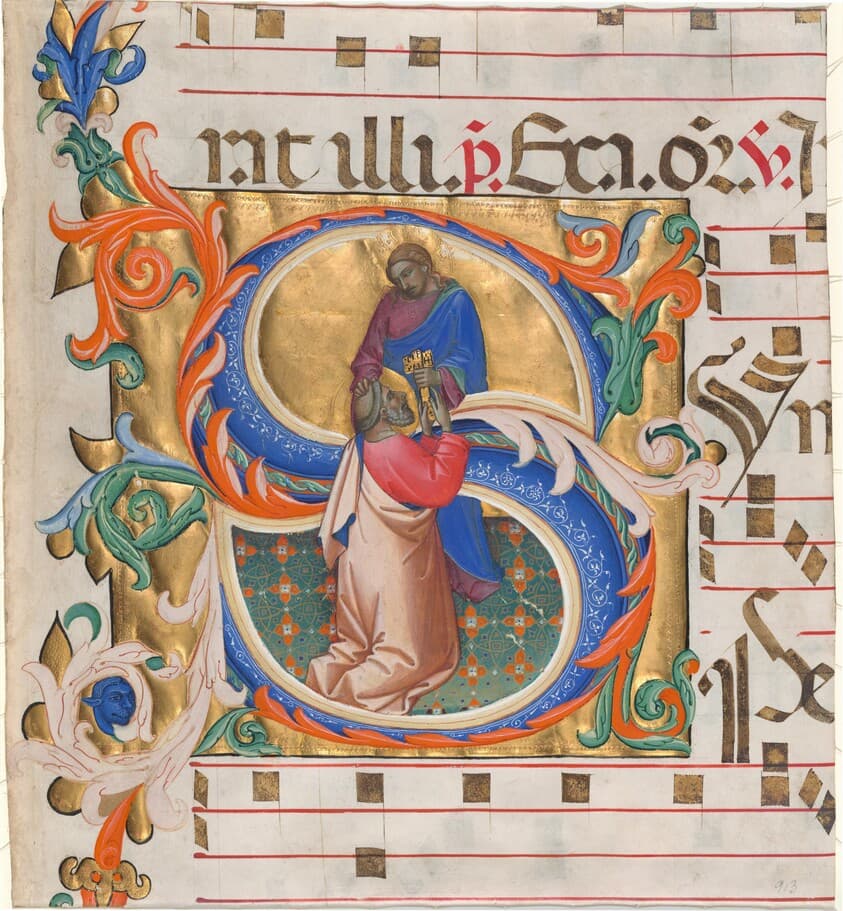 Christ Giving the Keys to Saint Peter — Lorenzo Monaco