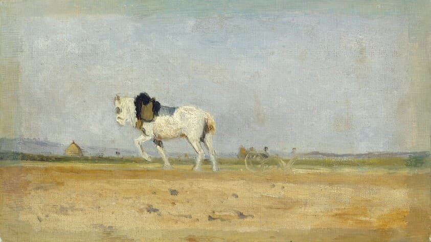A Plow Horse in a Field — Stanislas Lépine