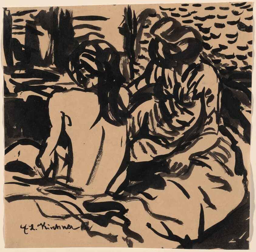 Two Women in the Room (Zwei Frauen im Raum) — Ernst Ludwig Kirchner