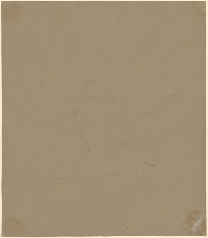 Study of a Female Nude — Elihu Vedder
