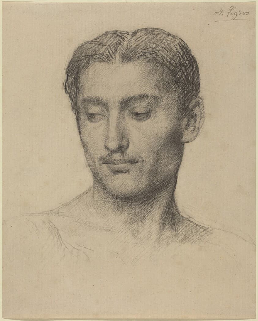 Head of a Young Man — Alphonse Legros