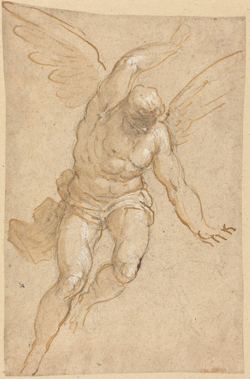 A Flying Angel — Jacopo Palma il Giovane