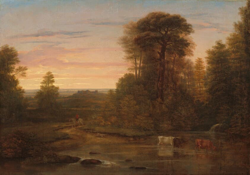 A Landscape after Sunset — Washington Allston
