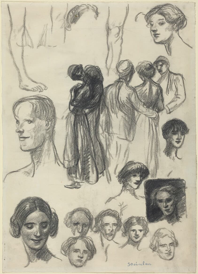 Sheet of Sketches — Théophile Alexandre Steinlen