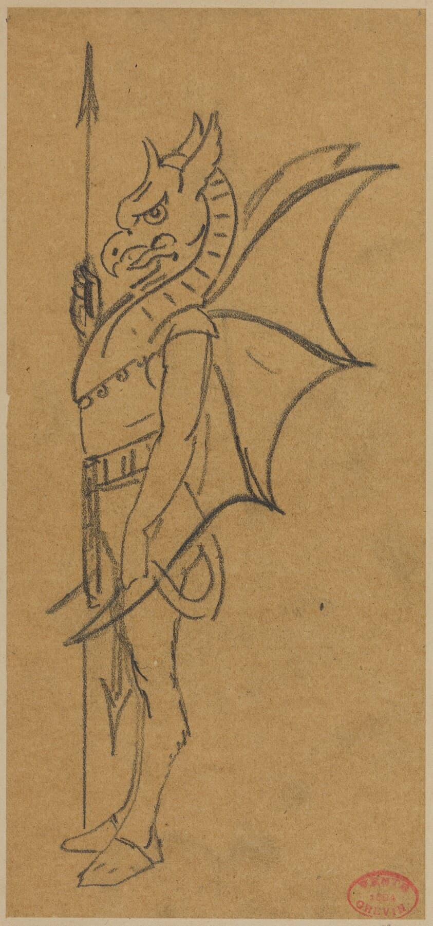 Figure Dressed as a Griffin — Alfred Grévin