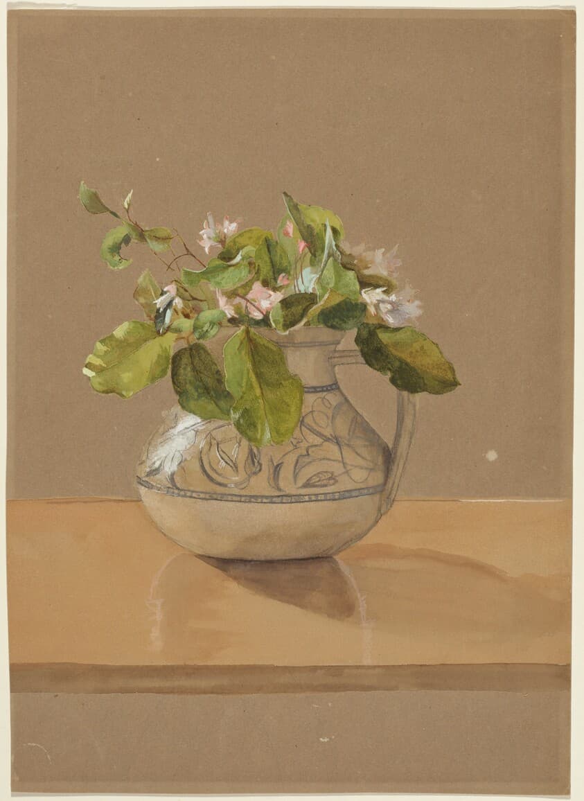 Flowers in a Pitcher — Fidelia Bridges