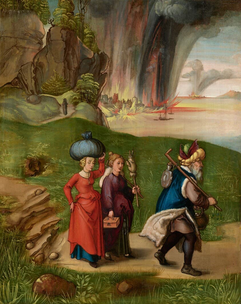 Lot and His Daughters [reverse] — Albrecht Dürer