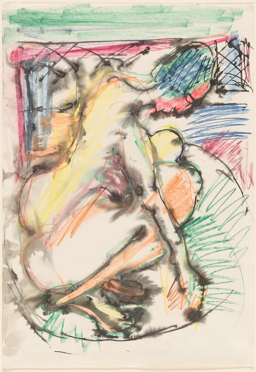 Erna Bathing in a Tub — Ernst Ludwig Kirchner