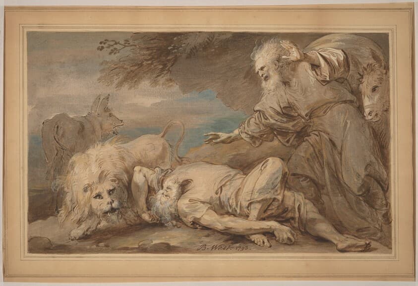 The Disobedient Prophet — Benjamin West
