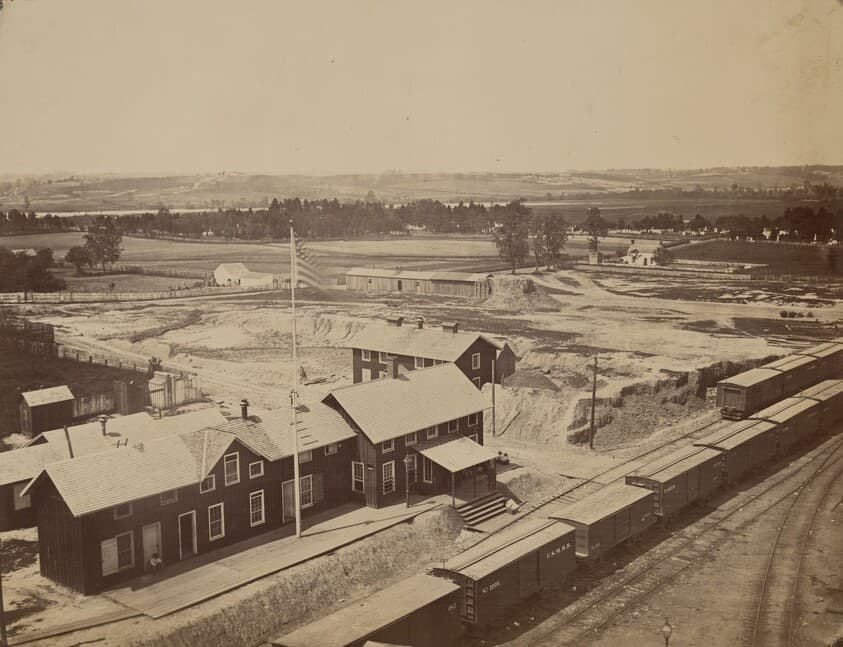 Railroad Yard, Alexandria, Virginia — Andrew Joseph Russell