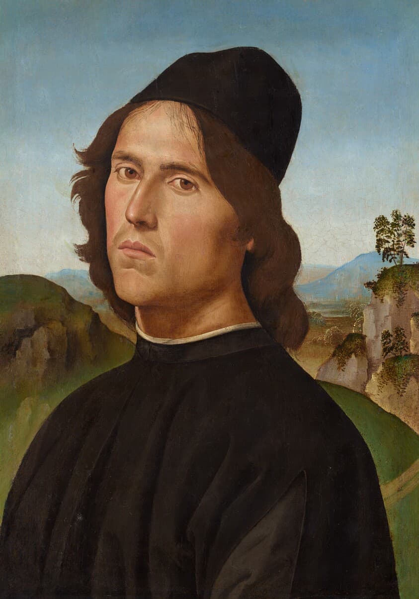 Portrait of Lorenzo di Credi — Pietro Perugino