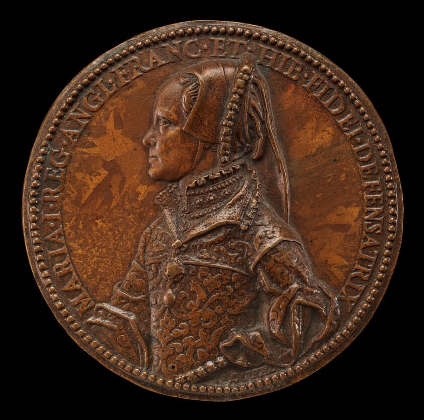 Mary Tudor, 1516-1558, Queen of England 1552 [obverse] — Jacopo Nizzola da Trezzo