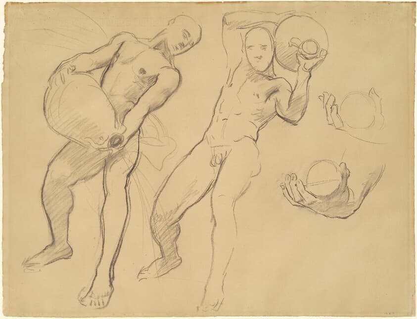 Studies of Notus for "The Winds" — John Singer Sargent