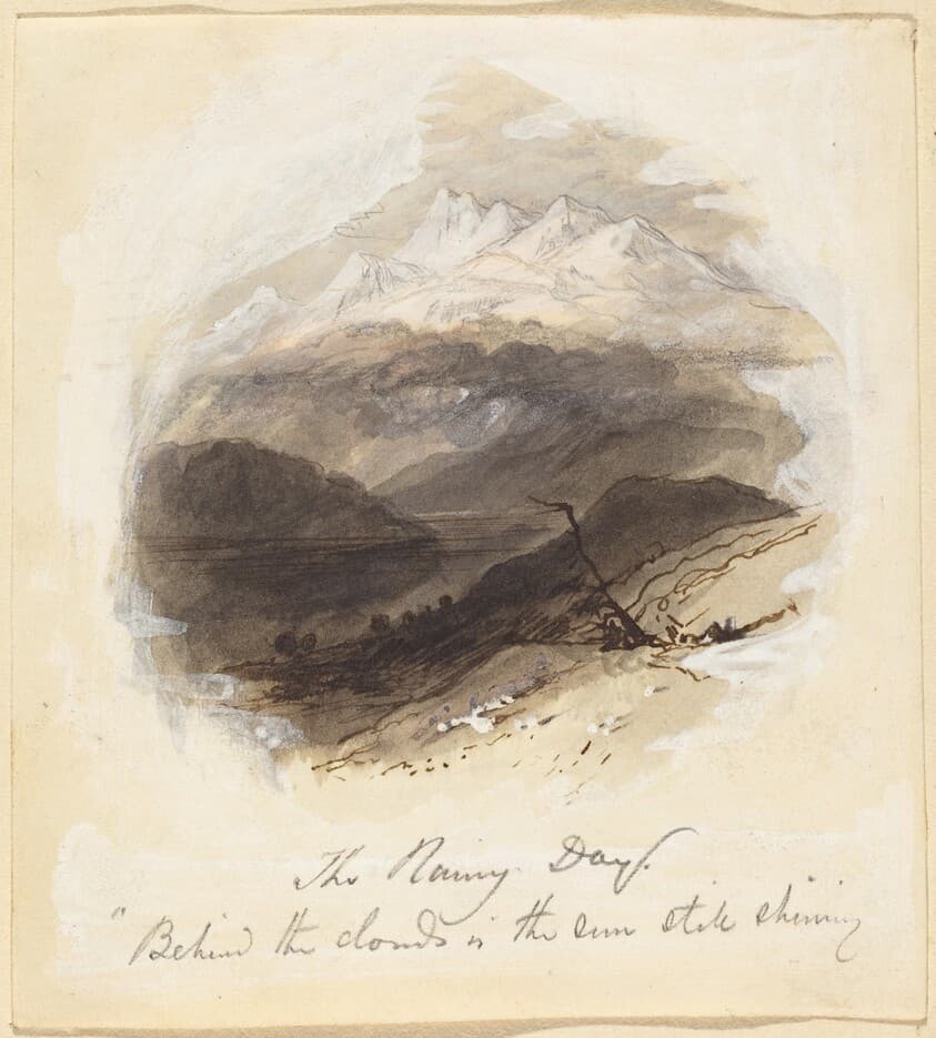 Illustration for Longfellow's "The Rainy Day" — Myles Birket Foster