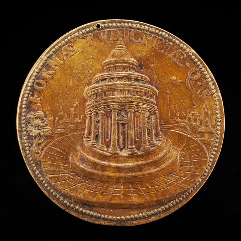 Circular Temple with a City in the Background [reverse] — Pier Paolo Galeotti