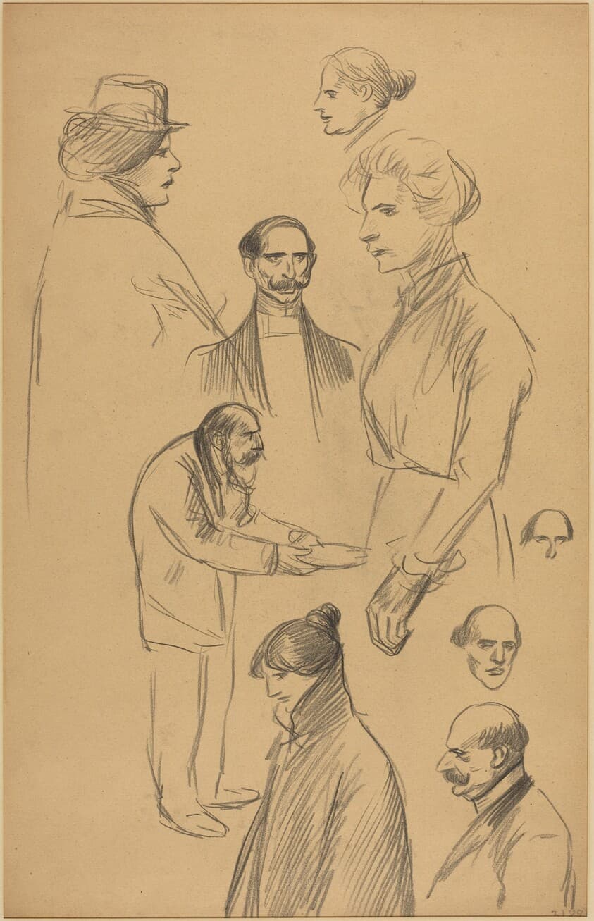 Figure Studies [verso] — Théophile Alexandre Steinlen