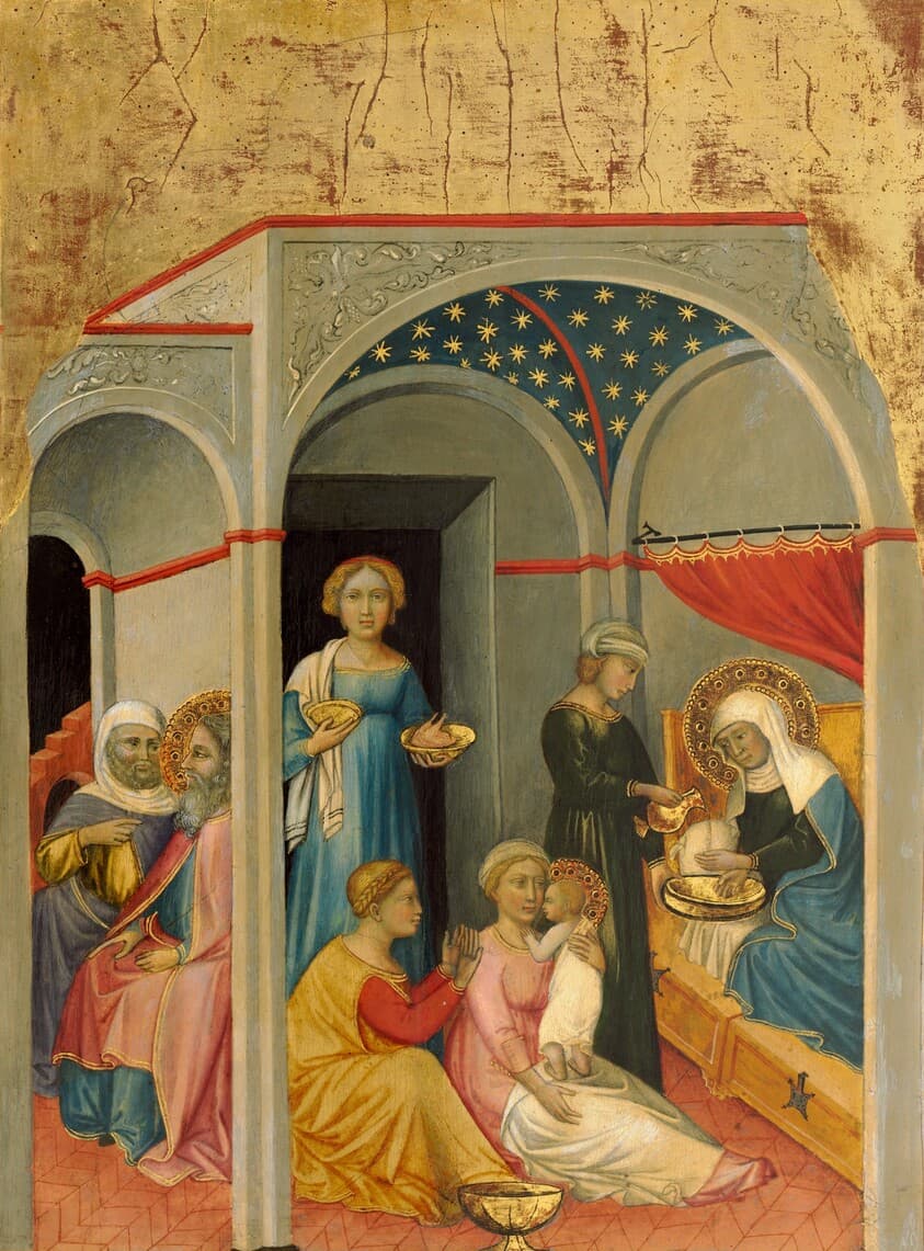 The Nativity of the Virgin — Andrea di Bartolo