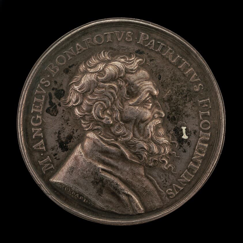 Michelangelo Buonarroti, 1475-1564, Italian Artist (obverse) — Gérard Léonard Hérard