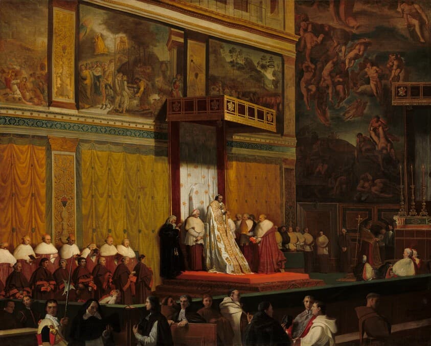 Pope Pius VII in the Sistine Chapel — Jean-Auguste-Dominique Ingres