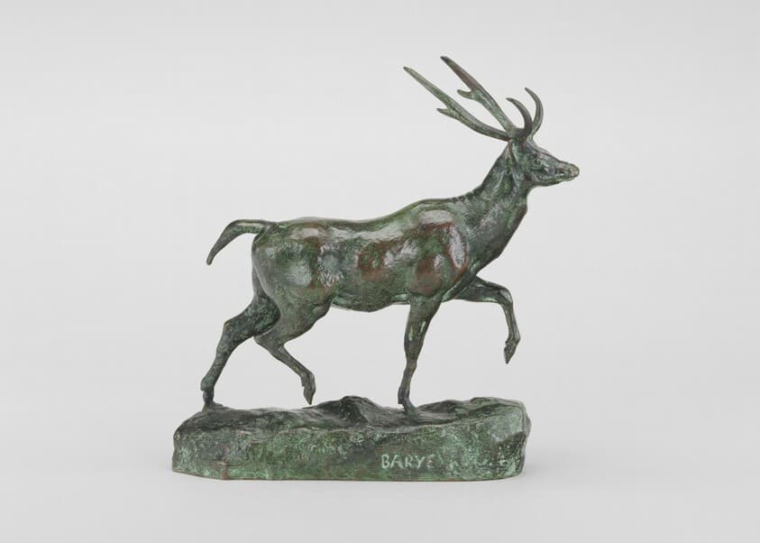 Virginia Deer, Left Foot Raised — Antoine-Louis Barye