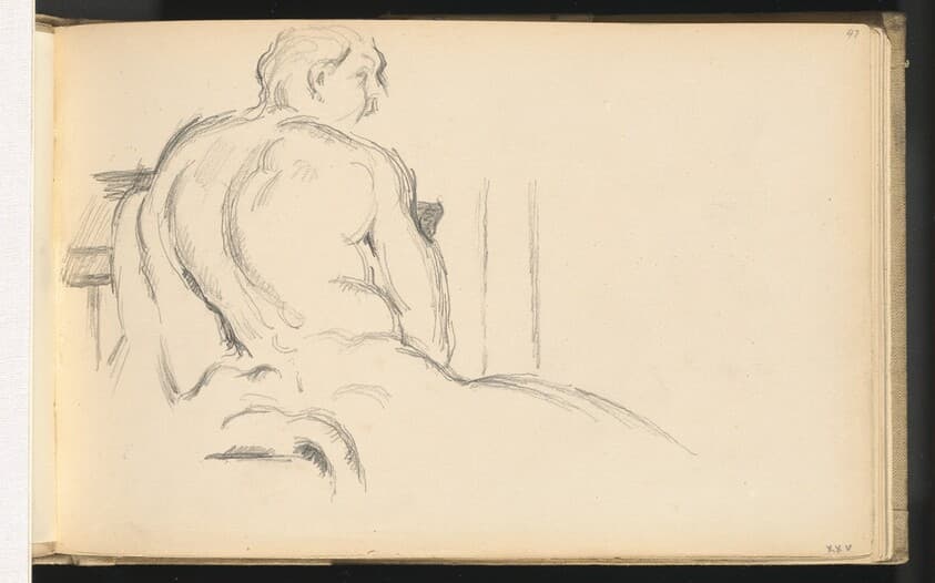 Study of Puget's "Hercules Resting" — Paul Cezanne