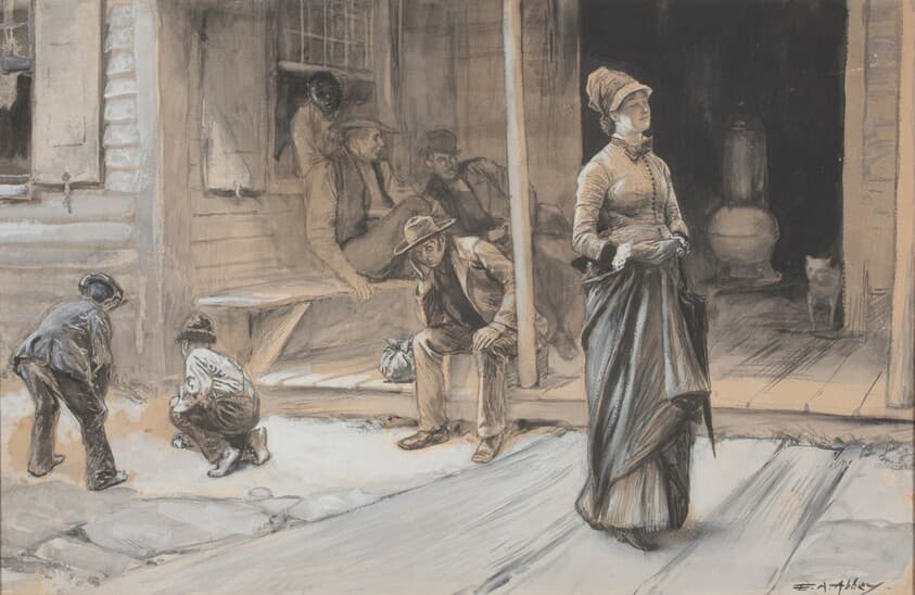 With Pride Upon Her Brow — Edwin Austin Abbey