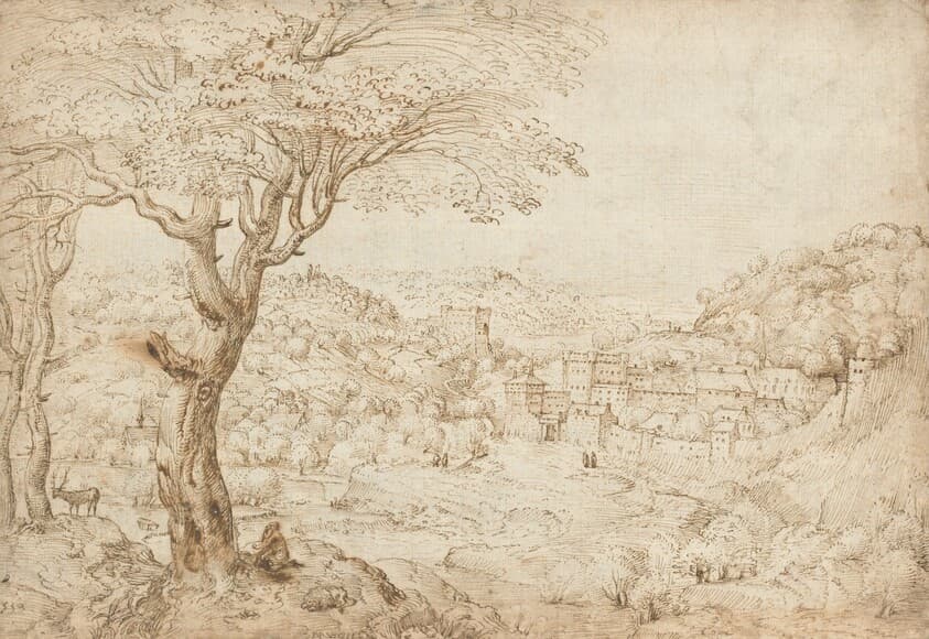 Landscape with the Penitence of Saint Jerome — Pieter Bruegel the Elder