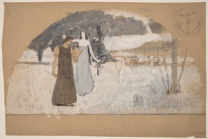 Studies for Lunettes — Charles Sprague Pearce