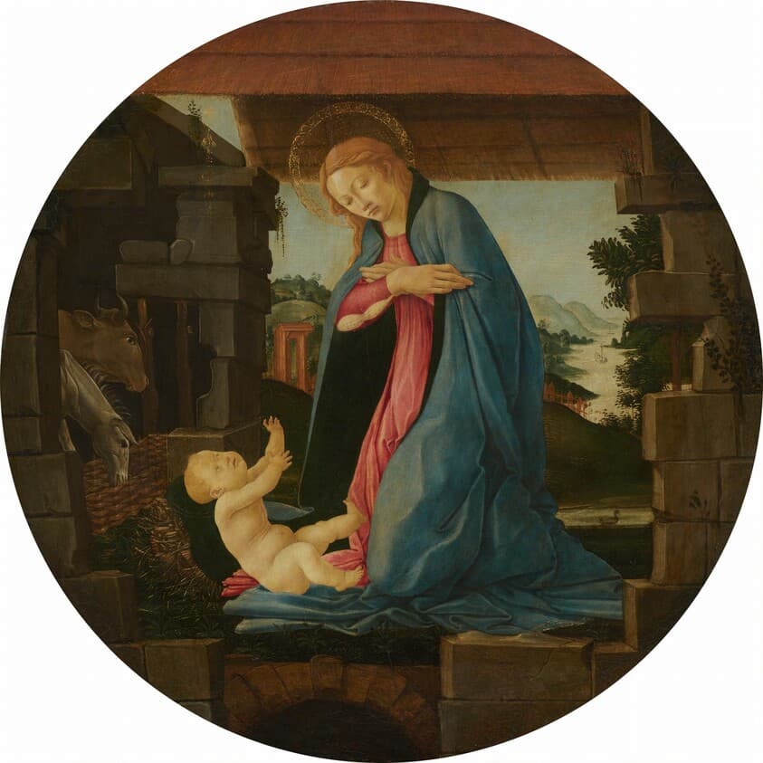 The Virgin Adoring the Child — Sandro Botticelli